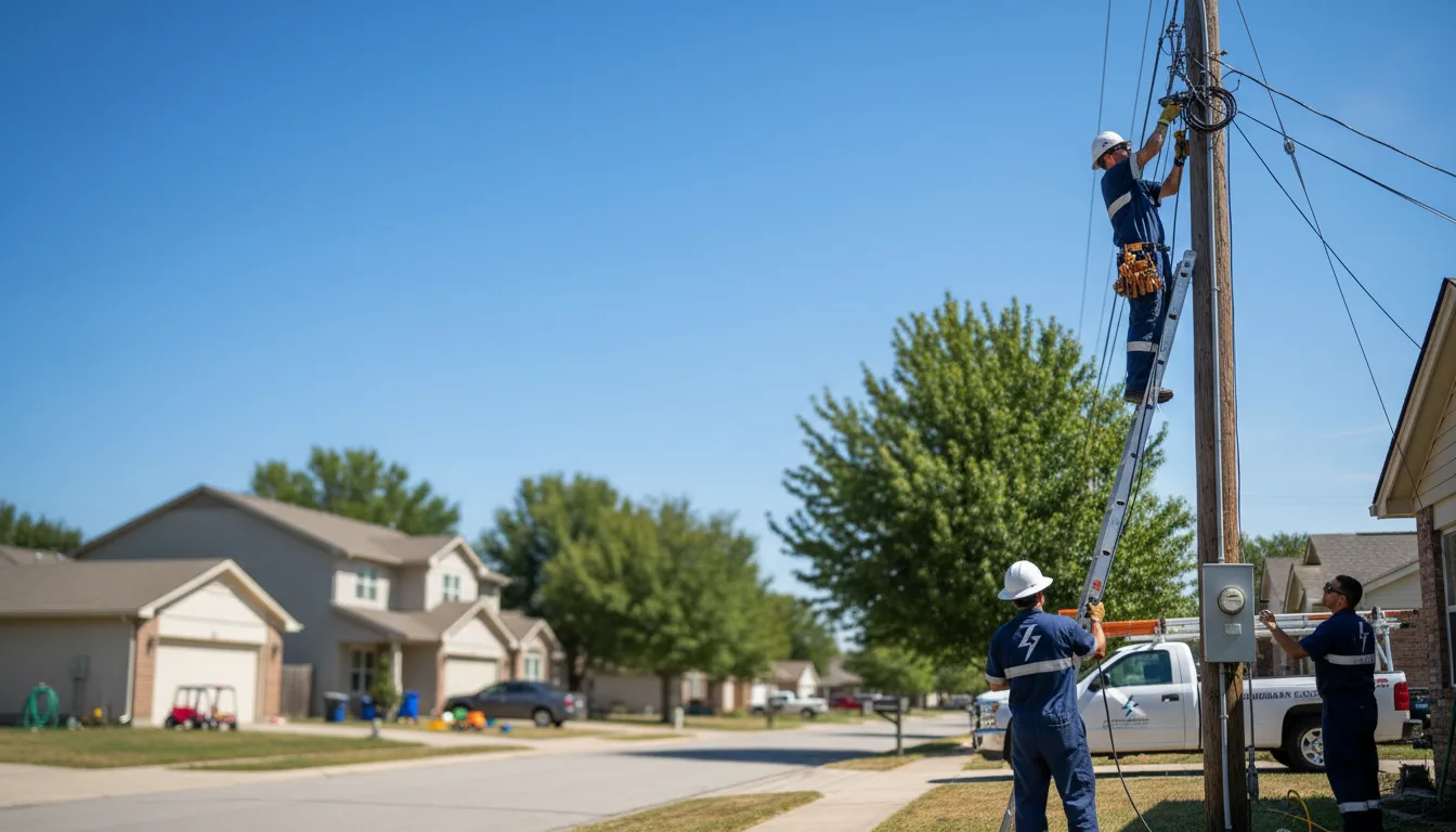 Residential electrician providing installation services in Lakefield, MN